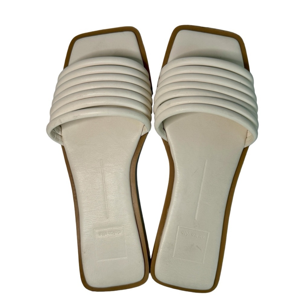 Dolce Vita White Multi-Strap Slide Sandals